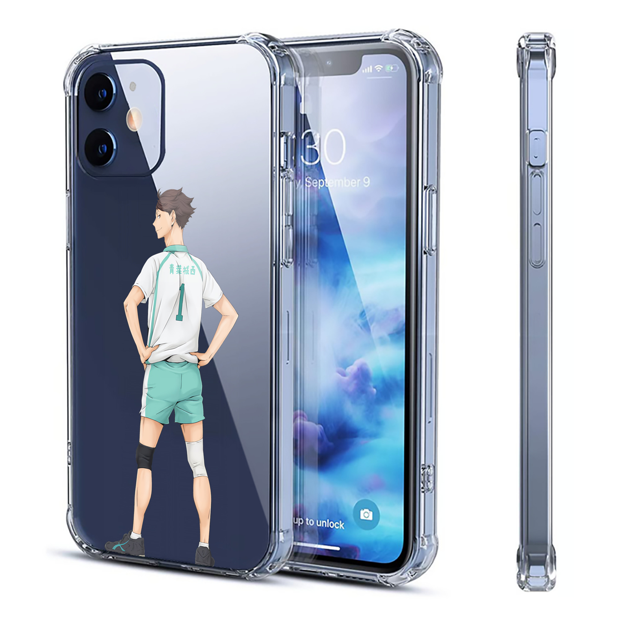 （画像用） ハイキュー!! Haikyu!! 【iPhone 12シリーズ対応】透明スマホケース（クリアソフトケース）